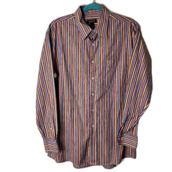 Other - Harold Powell Colorful Striped‎ Button Down